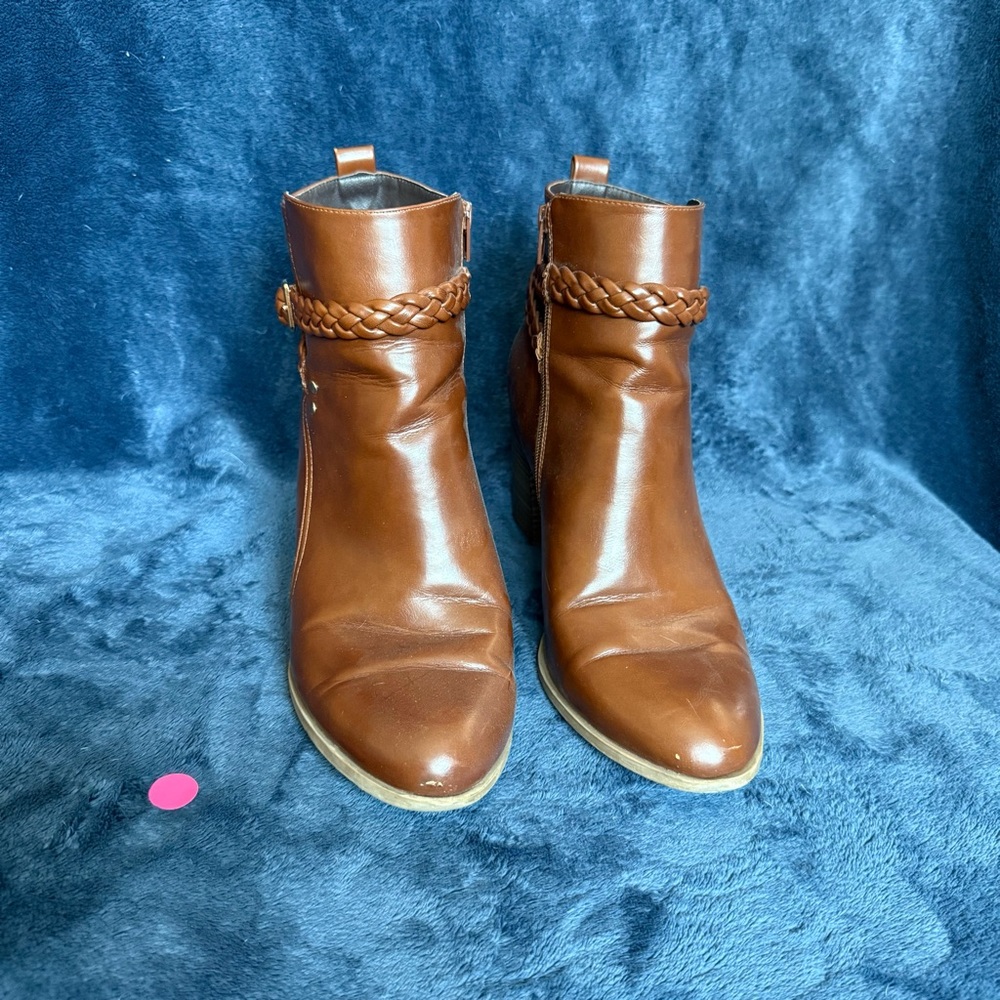 Women's Brown Leather Ankle Boots